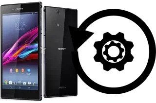 Zurücksetzen oder reset a Sony Xperia Z Ultra