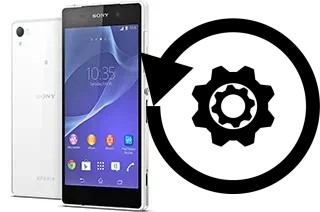 Zurücksetzen oder reset a Sony Xperia Z2