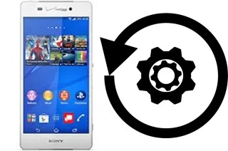 Zurücksetzen oder reset a Sony Xperia Z3v