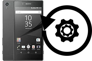 Zurücksetzen oder reset a Sony Xperia Z5