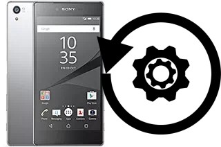 Zurücksetzen oder reset a Sony Xperia Z5 Premium Dual