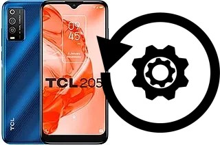 Zurücksetzen oder reset a TCL 205