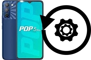 Zurücksetzen oder reset a Tecno Pop 5 Pro