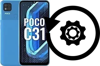 Zurücksetzen oder reset a Xiaomi Poco C31