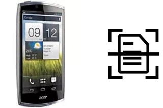 Dokument auf einem Acer CloudMobile S500 scannen