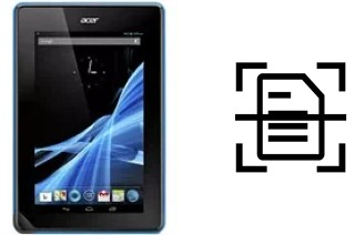 Dokument auf einem Acer Iconia Tab B1-A71 scannen