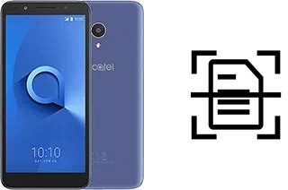 Dokument auf einem alcatel 1x scannen