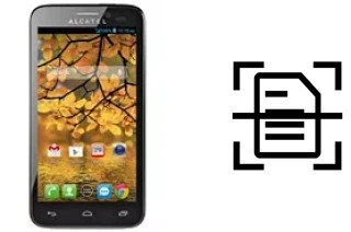 Dokument auf einem alcatel Fierce scannen