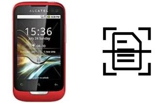 Dokument auf einem alcatel OT-985 scannen