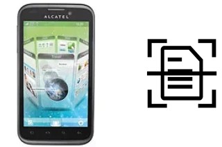 Dokument auf einem alcatel OT-995 scannen