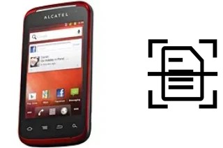 Dokument auf einem alcatel OT-983 scannen