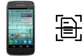 Dokument auf einem alcatel OT-997D scannen