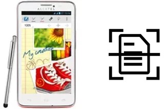 Dokument auf einem alcatel One Touch Scribe Easy scannen