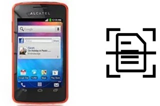 Dokument auf einem alcatel One Touch T'Pop scannen