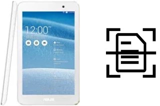 Dokument auf einem Asus Memo Pad 7 ME176C scannen