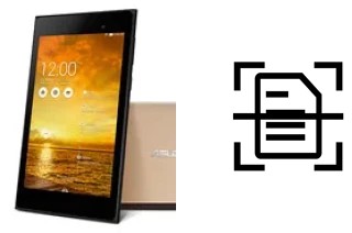 Dokument auf einem Asus Memo Pad 7 ME572C scannen