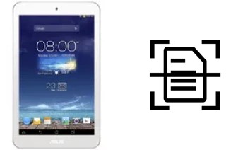 Dokument auf einem Asus Memo Pad 8 ME180A scannen