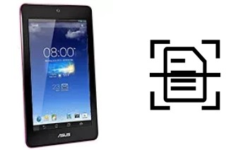 Dokument auf einem Asus Memo Pad HD7 8 GB scannen