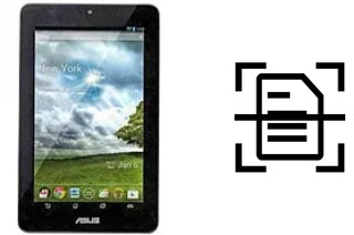 Dokument auf einem Asus Memo Pad ME172V scannen