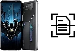 Dokument auf einem Asus ROG Phone 6 Batman Edition scannen