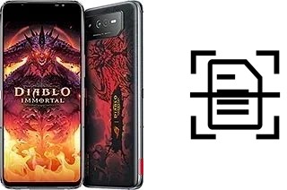 Dokument auf einem Asus ROG Phone 6 Diablo Immortal Edition scannen