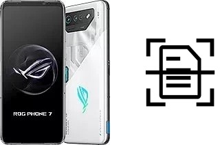 Dokument auf einem Asus ROG Phone 7 scannen