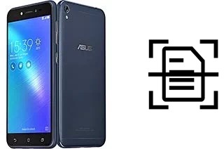 Dokument auf einem Asus Zenfone Live ZB501KL scannen