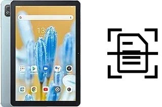 Dokument auf einem Blackview Oscal Pad 70 scannen