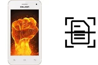 Dokument auf einem Celkon Q3K Power scannen