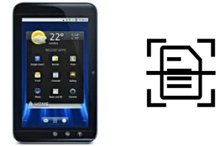Dokument auf einem Dell Streak 7 scannen