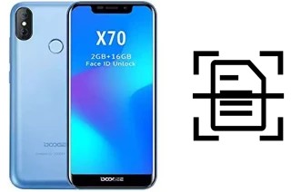 Dokument auf einem Doogee X70 scannen