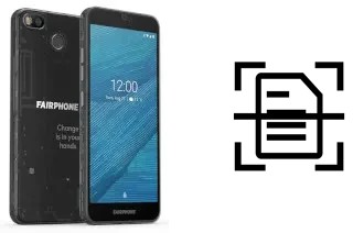 Dokument auf einem Fairphone 3 scannen