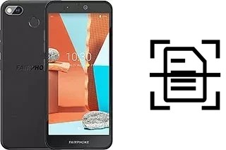 Dokument auf einem Fairphone 3+ scannen