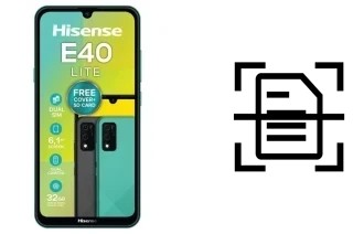 Dokument auf einem HiSense E40 LITE scannen