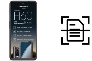 Dokument auf einem HiSense H60 Zoom scannen