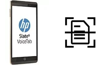 Dokument auf einem HP Slate6 VoiceTab scannen