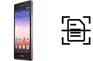 Dokument auf einem Huawei Ascend P7 Sapphire Edition scannen