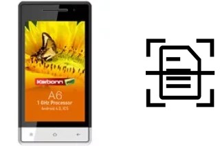 Dokument auf einem Karbonn A6 scannen