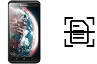 Dokument auf einem Lenovo S930 scannen