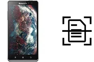 Dokument auf einem Lenovo Vibe Z K910 scannen