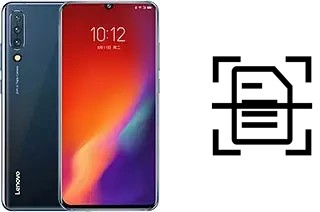 Dokument auf einem Lenovo Z6 scannen