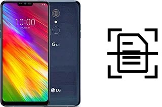 Dokument auf einem LG G7 Fit scannen