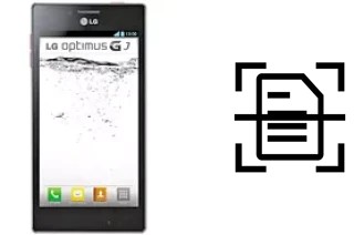 Dokument auf einem LG Optimus GJ E975W scannen