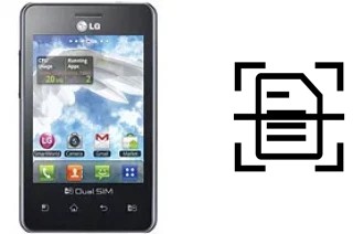 Dokument auf einem LG Optimus L3 E405 scannen