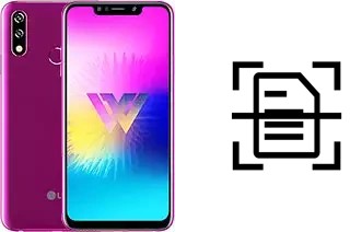 Dokument auf einem LG W10 scannen