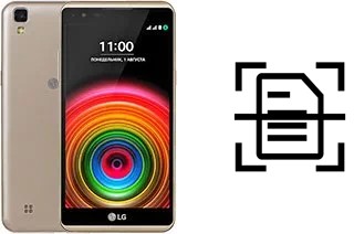 Dokument auf einem LG X power scannen