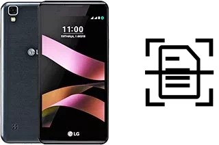 Dokument auf einem LG X style scannen