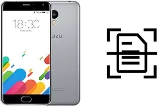 Dokument auf einem Meizu M1 Metal scannen