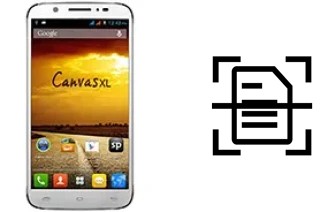 Dokument auf einem Micromax A119 Canvas XL scannen