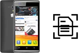 Dokument auf einem Micromax Canvas Fire 4G Q411 scannen